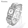 Vocheng Gember Drukknoop Sieraden Verwisselbare Bangle 18mm Drukknoop Charms Armband Vb-074311h