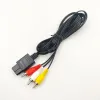 500 peças 1.8m 6ft cabos av tv rca cabo de vídeo para game cube/para snes gamecube/3rca cabo para n64 64 atacado 12 ll