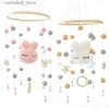 Happiles# 1 PC Baby Crib Mobile Windchime Wool Balls Beads Bed Bell Bell Chime Rasing Kids Room Decoring Q231017