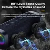 Portable Speakers Rockmia EBS-607 10W Super Bass Speaker Wireless Bluetooth 5.0 With RGB Light Powerful Boom Music Box 231017