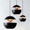 Pendant Lamps Nordic Eggshell Lights Lustre Bedroom Light Fixtures Black Lamp Living Room Decoration Bar Atmosphere