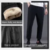 Men's Pants Men's Warm Cashmere Jogger Pants Winter Men Warm Pants Fur Lined Joggers Thick Sweatpants Drawstring Trousers Fleece Running 231017