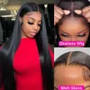 Lace Wigs Glueless Wig Human Hair Ready To Wear Bone Straight Human Hair Wigs 13x4 Pre Plucked Frontal Wig 4x4 Lace Closure Glueless Wig 231016