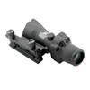 ACOG 4X32 Mirino in fibra Tattico Verde Illuminato Ottica Mirino Reticolo Mirino ottico Cannocchiale da caccia Airsoft Gunsight 20mm Rail Mount