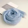 Scarves Linen Long For Women Spring Summer Thin Light Scarf Female Fashion Headscarf Hijab Shawl Solid Color Plain 2023