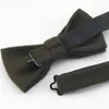 Halsband 100% ulltie set mörkgröna mäns slipsar bowtie pocket fyrkantig kostym uppsättning för män skjorta klänning tillbehör gravata slim cravate 231013