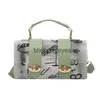 Cross Body 2023 Nuova borsa a tracolla in PVC Graffiti Messenger Borsa femminile Borsa a tracolla firmata Borsa a tracolla forblieberryeyes