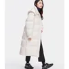 Kvinnor Down Parkas Women Parka Mid Length Black Jacka Baggy Winter Waterproect Warm Duck Feather Female Hooded Puffer Coat Bubble Outwear 231017