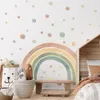 Väggklistermärken Cartoon Rainbow Mönster Väggklistermärken Selfadhesive Childrens Room and Home Decoration 231017