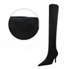 New Sexy Slim Over The Knee Boots Keep Warm Winter Boots Suede Long Boots Pointed Stiletto High Heels Boots