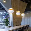 Lampes suspendues Nordic Eggshell Lights Lustre Chambre Luminaires Lampe noire Salon Décoration Bar Ambiance