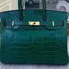 Crocodile platine fourre-tout sacs imprimer peau de vache femmes en cuir verni brillant Portable une épaule mode mariée grande capacité