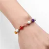 Strang 7 Chakra Heilung Reiki Armband Naturstein Quarz Perlen Yoga Balance für Männer Frauen Paare Buddha Gebet Schmuck