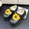 Chaussures chaudes de pantoufles Bottises décontractées d'hiver 2024 Platform pour femmes beige rose noir café fleur motif de taille 35-40 742 39 54