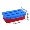 Lunch Boxes Gifts For Kids Stackable Oxford Block Brick Design Portable Sealed Lunch Box Colorful Blocks Splicing Children Student Bento Box 231017