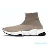 designer sokschoenen dames heren platte hardloopschoenen zwarte schoen beige heldere zool volt Graffiti veterschoenen laarzen