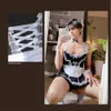 Sexy Set Mens Sissy Plus Size Lingerie Man Cosplay Maid Outfit Lace Suspender Skirt Roleplay Crossdresser Gay Fetish Dress Suit 231017