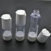 20pcs/lot 15ml Small Empty Plastic Airless Emulsion Cream Lotion Airless Pump Bottle Cosmetic Sample Packaging Container SPB92 Vqast Ahfao