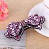 Grampos de cabelo Coréia Menina Simples Requintado Bow Tie Barrettes Mulheres Moda Strass Headdress Noiva Acessórios