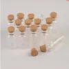 Mini flacons en verre bouteilles avec bouchons petits pots conteneurs souhaitant 50pcs 22 * 45 * 125mm 8mlbonne quantité Dljsh