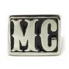 5pcs Size 7-15 New Design MC Biker Ring 316L Stainless Steel Fashion Jewelry Cool Motorcycles Style Ring277z