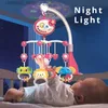 Mobiler# Baby Crib Mobile Rattles Toys Remote Control Star Projection Timing Timing Bed Bell Toddler Carousel Musical Toy 0-12M Gifts Q231017