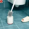 Suportes de escovas de banheiro Yijie TPR Escovas de banheiro e conjunto de limpador de suporte de sílica gel para banheiro de chão para Xiaomi MIjia Ferramenta de limpeza 231013