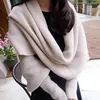 Écharpes manches laine écharpe femmes tricoté châle écharpes avec manches hommes Style coréen écharpe hiver chaud grandes écharpes 231016