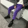 Pantaloni da uomo Moda Uomo Streetwear Pantaloni cargo Pantaloni da uomo Pantaloni hip-hop Tasche Viola Uomo Donna Pantaloni sportivi Pantaloni coreani alla caviglia 231017