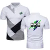 Poloshirts Heren T-shirts HKS bedrukte T-shirts met korte mouwen Auto Militaire stijl Jersey Golftennis Topshirts Contrasterende kleur polo