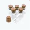 30*30*17mm 10ml Mini Glass Bottles With Cork Small Transparent Clear Tiny Empty Vials Jars Corks Cute 100pcs/lotgood qty Bhaep