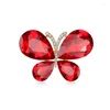 Brooches 1PC Style Fashion Jewelry Rinestone Butterfly Brooch Elegant Pin For Women Wedding Gifts