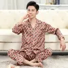 Mäns sömnkläder Män is Silk Pyjamas Pyjama Set Shorts Smooth Casual Mens Nightgown Sleeping