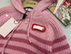 brand designer sweater for kids Stripe design pullover for boy girl Size 90-150 CM Long sleeved child Hooded knit Sep20