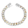 Men's Jewelry Bracelet Pulseras 925 Silver 10mm Width 21cm Thick Exquisite Fashion Women's Fine266b