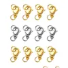 Charms 300 Stück Gold Edelstahl Charms Karabinerhaken Haken Verbinder Biegeringe für Armband Halskette Kette DIY Schmuckherstellung Fi Dhlyg