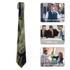 Bow Ties Men's Tie Forest Print Neck Djur and Flowers Cool Fashion Collar Design Wedding Quality Slips Accessories