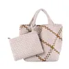 2023 Women's Fashion Bag Small Woven Bag Single Shoulder Underarm Bag Beach Handmade Grass Woven Bag 231017