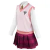 Game dangan ronpa danganronpa v doden harmonie kaede akamatsu cosplay kostuum pruik anime school jk uniform Halloween pak