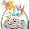 Mobiles# Siedzące zabawki dla niemowlęcia Kolor Słoni wózek rozciąganie spiralna aktywność Dziecko wiszące zabawki na łóżeczko mobilne noworodka sensoryczne prezenty Q231017