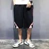 Pantaloncini da uomo Capris sportivi sottili Grandi pantaloni estivi in puro cotone da ingrasso e pantaloni larghi con cerniera dritta