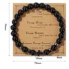 Strand Cross Hematite Beads Bracelet Religion Pray Picture Stone Turquois Tiger Eye Lava Dalmation Jewelry For Men Women