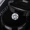 Anelli a grappolo 100% vero diamante Moissanite pietra preziosa sciolta VVS1 D incolore 3 eccellente pietra a taglio brillante rotondo gioielli fai da te Lab226d