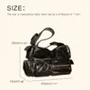 Stor kapacitetslåda för kvinnors lyxdesigner handväskor i PU flera fickor underarmade axlar