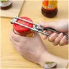 Abridores Ajustável MTI-Função Garrafa Cap Opener Tampas de Aço Inoxidável Off Jar Labor-Saving Screw Can para Ferramentas de Cozinha Drop Entregar Dhco1