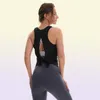 all tie up yoga vest gym clothes women cross back beauty sports blouse running fitness leisure allmatch top quickly dry tan9516188