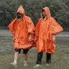 Raincoats Emergency Raincoat Poncho PE Aluminum Film Thickened Reflective Long Blanket Bike Cycling Survival Equipment