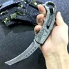 Karambit Otomatik Kuş Pençe Bıçağı D2 Blade Alüminyum Tutlu Çift Eylem Açık Katlanır Bıçak Otomatik Mikro Bıçak Araçları