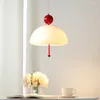 Kroonluchters Led Hanglamp Scandinavisch Glas Witte Kroonluchter Retro Creatieve Postmoderne Slaapkamer Restaurant Bar Cafe Decoratie Sfeer Klein