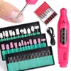 Nail Manicure Set CNHIDS Portable Electric Drill Machine Milling Cutter Files Bits Gel Polish Remover Tools 231017